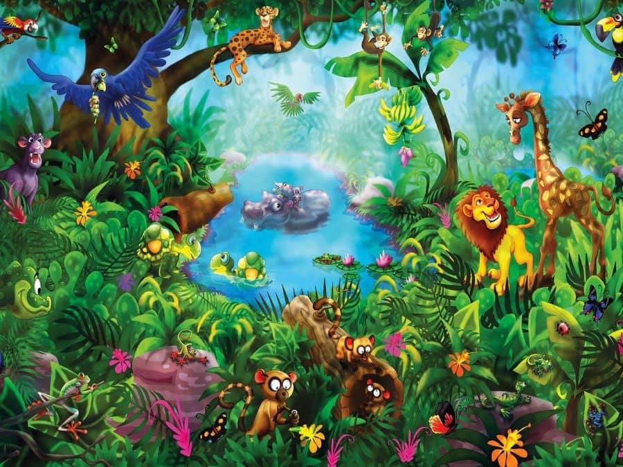 jungle background for kids
