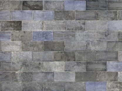 Marbled Blocks Wall Mural is a grey stone wallpaper with stacks slabs from About Murals.