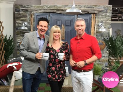 Stone Wall Mural, as seen on Cityline with celebrity designers Colin and Justin, is a textured wall mural created from a photo offering a realistic faux stone look from About Murals.