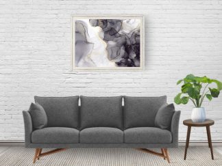 White Brick Wall Mural, as seen in this living room, is a white brick effect wallpaper created from a high resolution photo capturing all the realistic texture from About Murals.