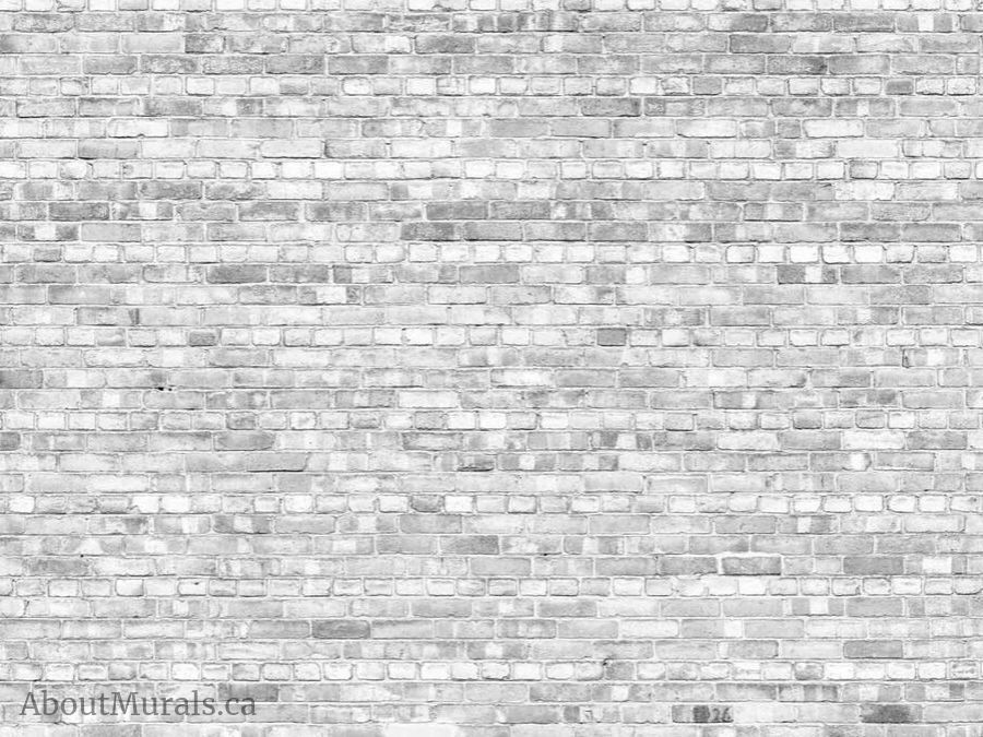A gray brick wallpaper sold by AboutMurals.ca