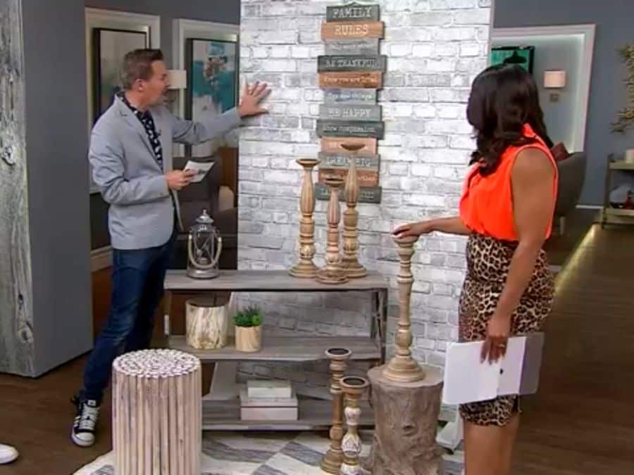 Grey Brick Wallpaper as seen on Cityline with Colin McAllister and Tracy Moore from About Murals