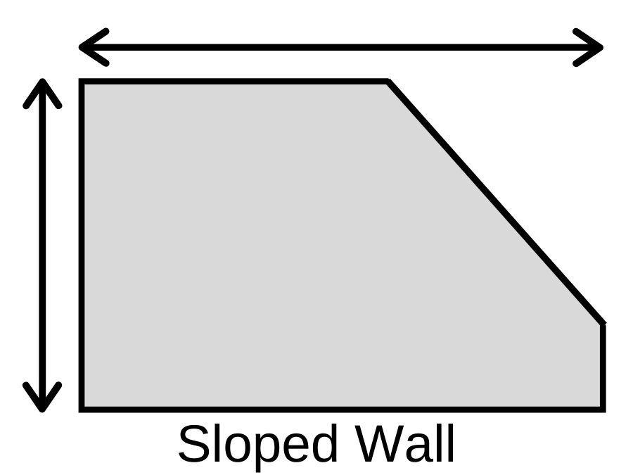 Measuring a Wall with Sloped Ceilings for Wallpaper Murals