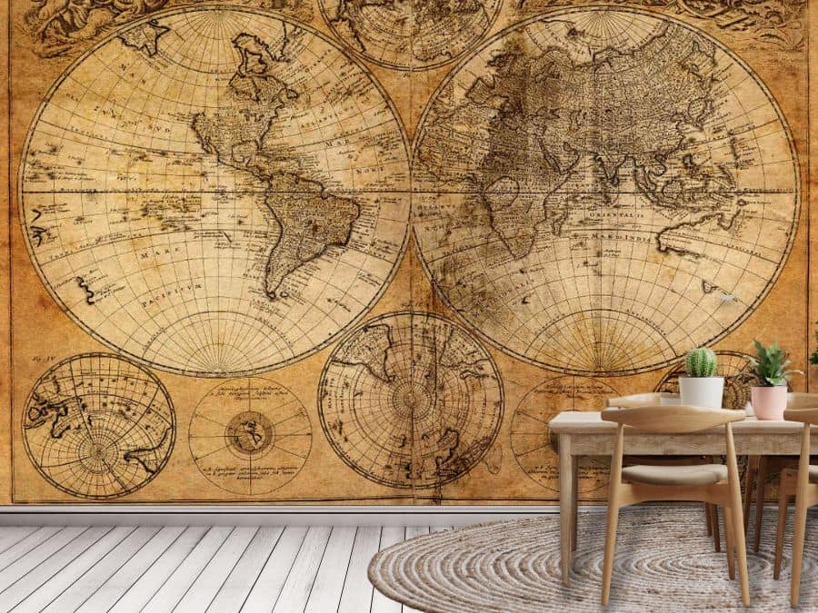 Old World Map Wallpaper | About Murals