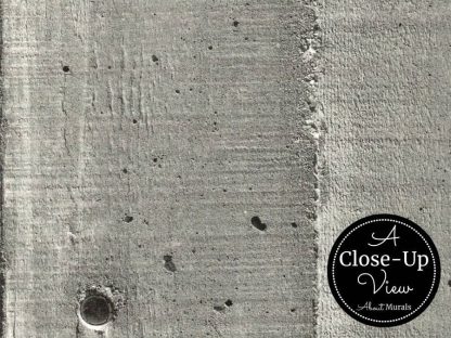 A close-up view of a wood texture concrete wall in Concrete Look Wallpaper sold by About Murals.