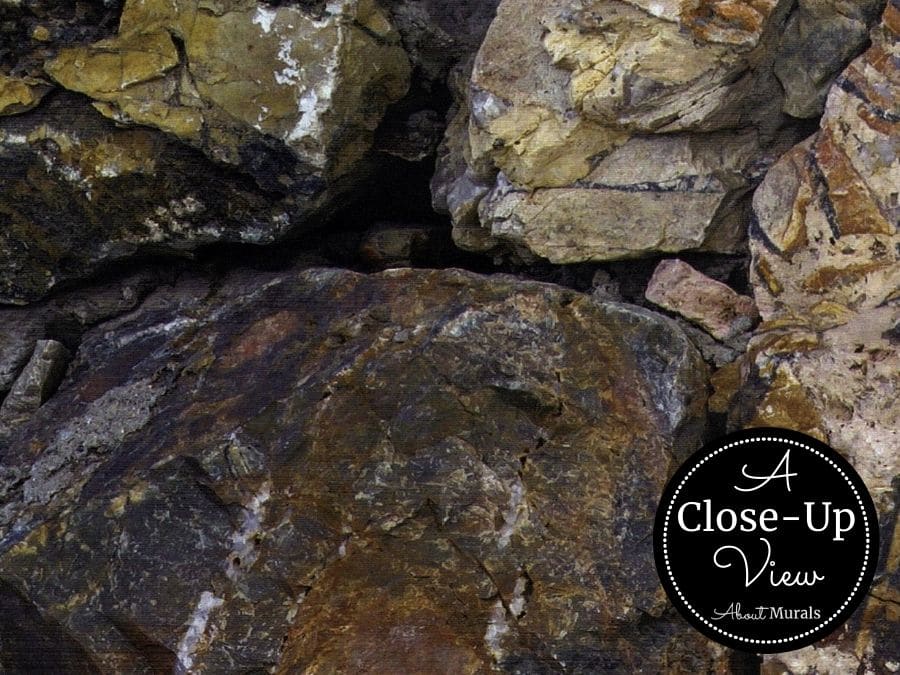 Natural Rock Wallpaper - Brown Cornish Stone Wallpaper Mural