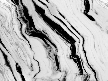 Black and Grey Marble Wallpaper is a wall mural of black and grey veins in a white marble effect design from About Murals.