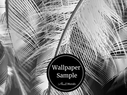 Feather Mural is a wallpaper with black and white feathers digital illustration. Wallpaper samples available from About Murals.