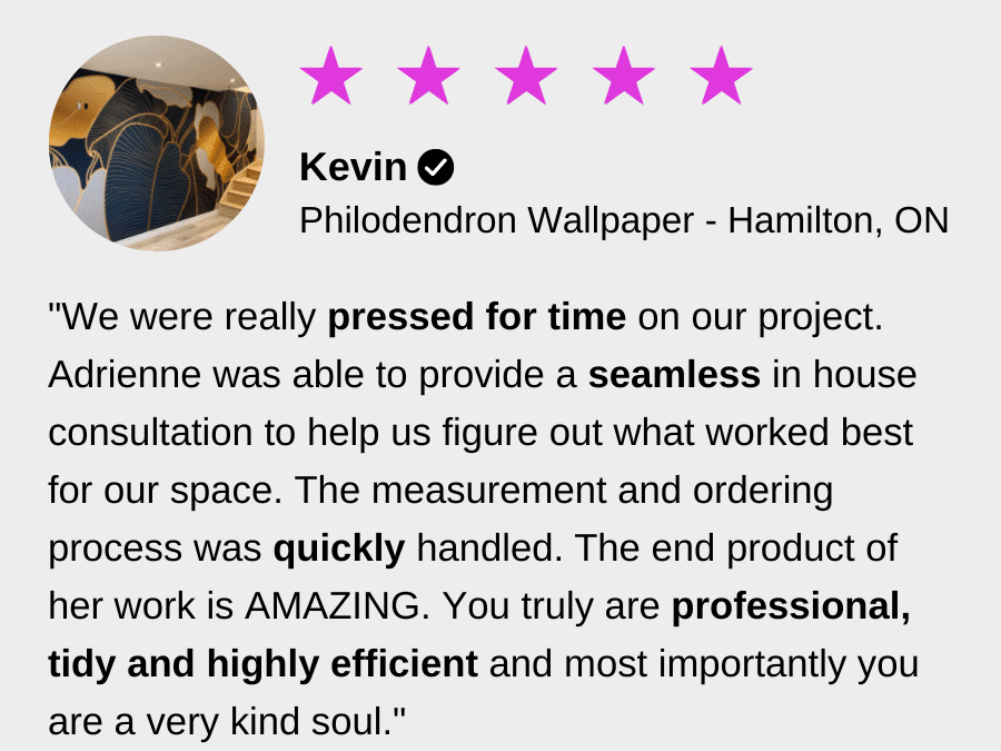 Best Wallpaper Reviews from customer Kevin for About Murals.